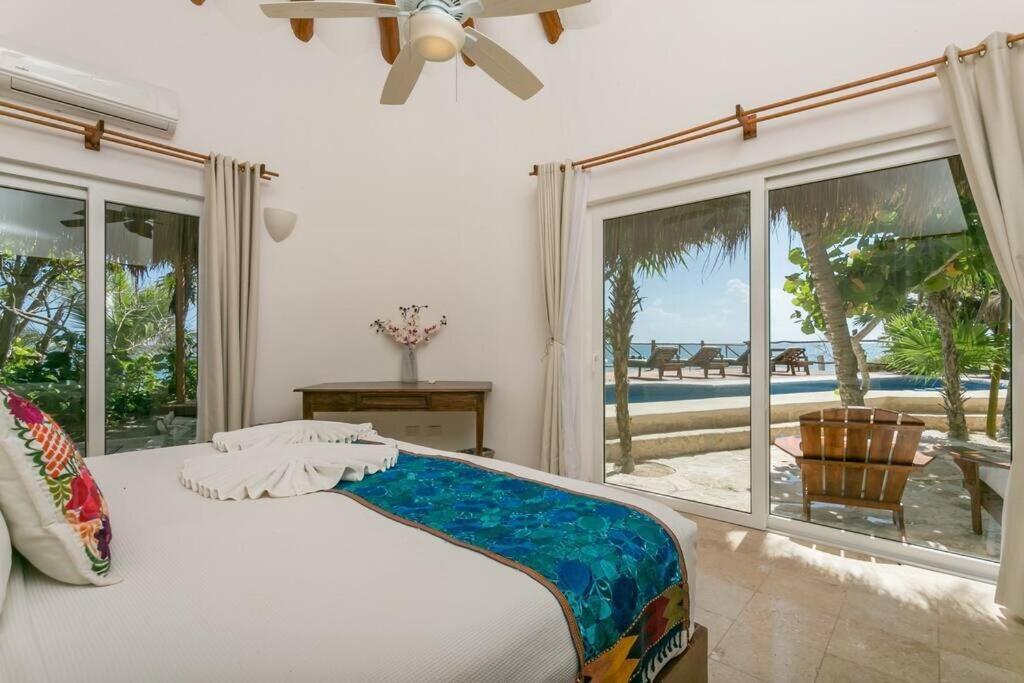Luxury 5-Br Beachfront Home In Tulum Casa Sofia Gato Esterno foto