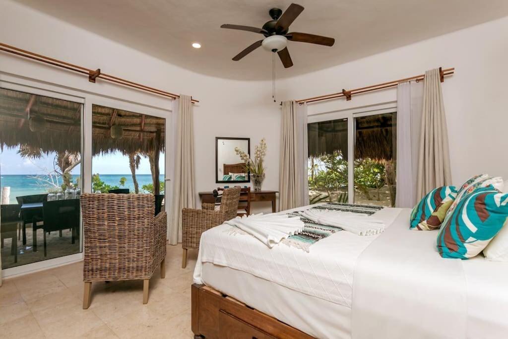 Luxury 5-Br Beachfront Home In Tulum Casa Sofia Gato Esterno foto