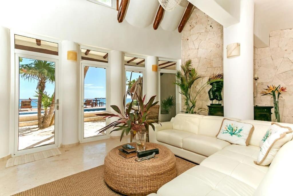 Luxury 5-Br Beachfront Home In Tulum Casa Sofia Gato Esterno foto